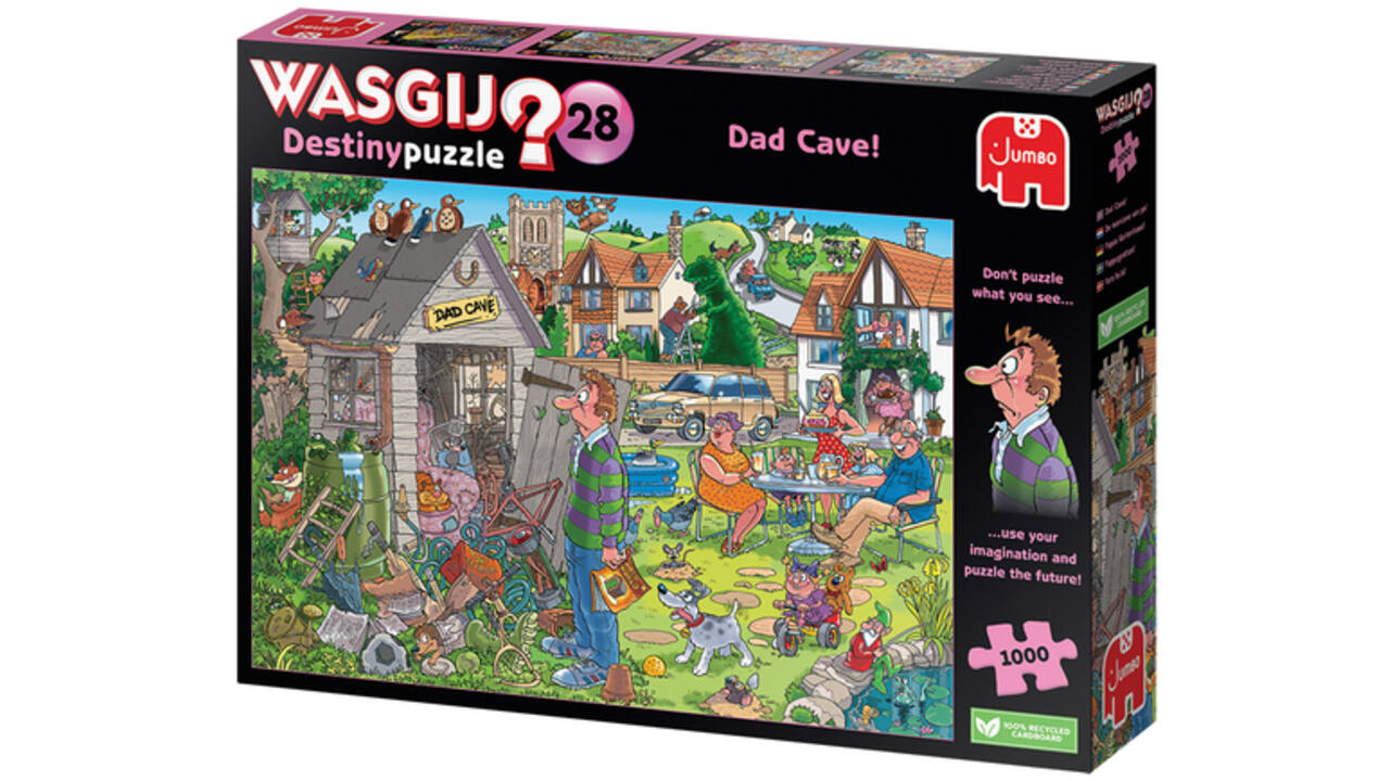 Puzzel Wasgij Destiny 28 De Mancave Van Pa! 1000 stukjes
