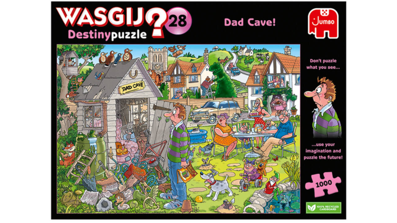 Puzzel Wasgij Destiny 28 De Mancave Van Pa! 1000 stukjes