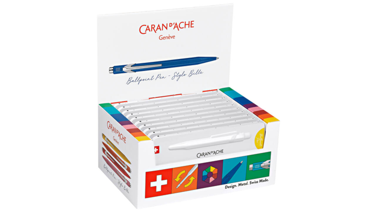 Balpen Caran d'Ache Colormat-X 849 display á 10 stuks assorti