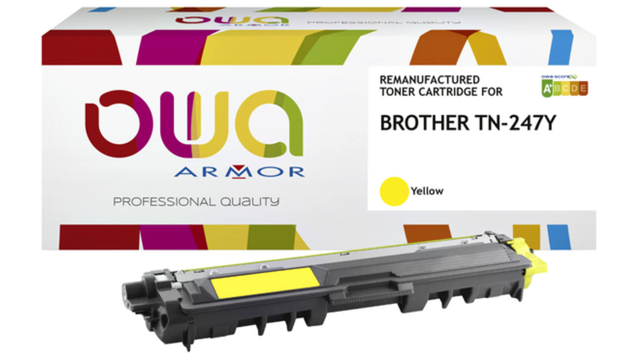Toner OWA alternatief tbv Brother TN-247Y geel