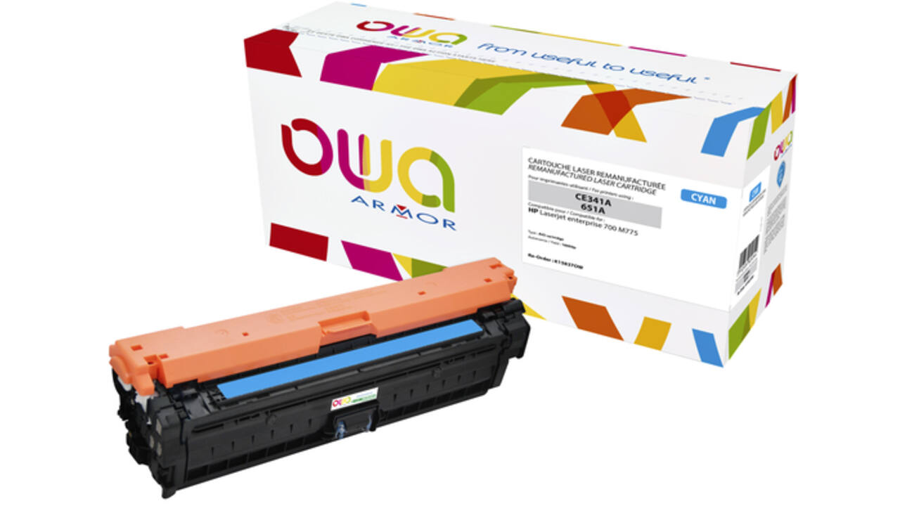 Tonercartridge OWA alternatief tbv HP CE341A blauw