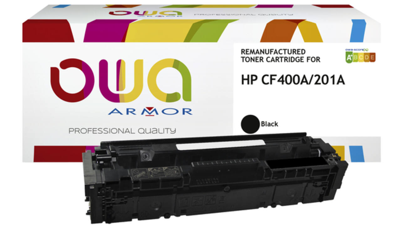 Tonercartridge OWA alternatief tbv HP CF400A zwart