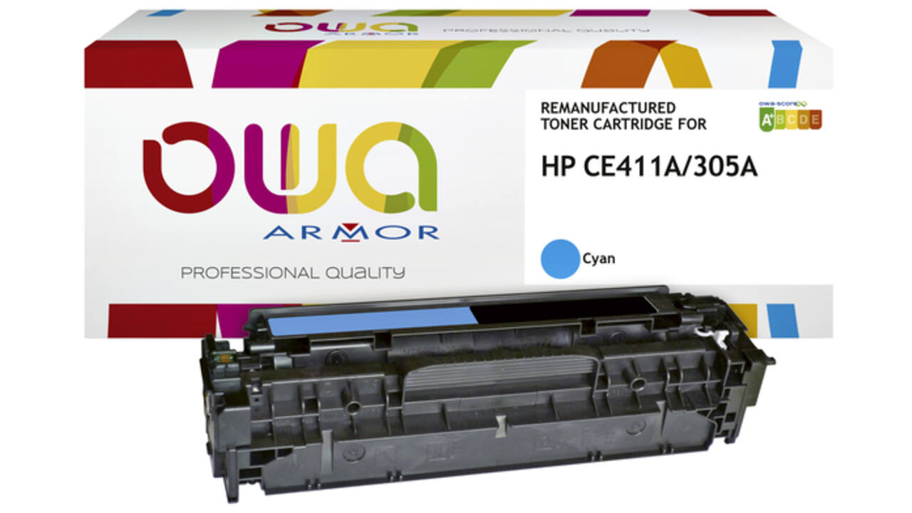 Tonercartridge OWA alternatief tbv HP CE411A blauw