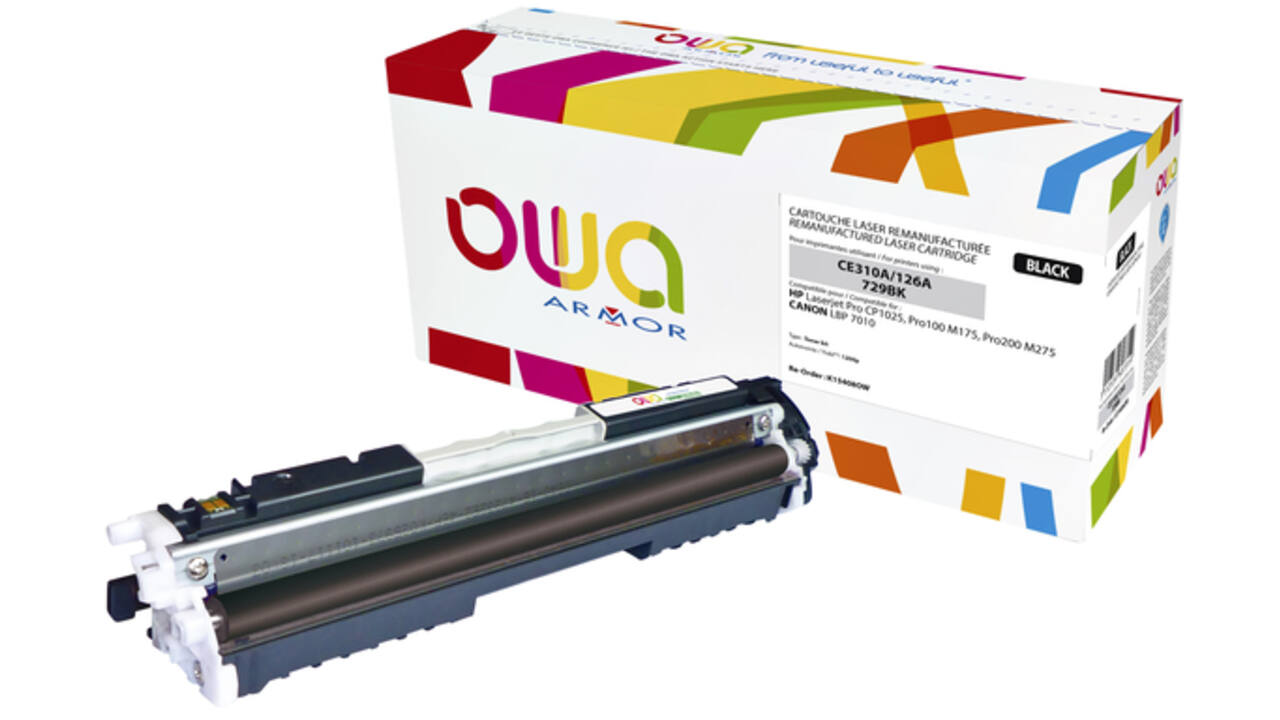 Tonercartridge OWA alternatief tbv HP CE310A zwart