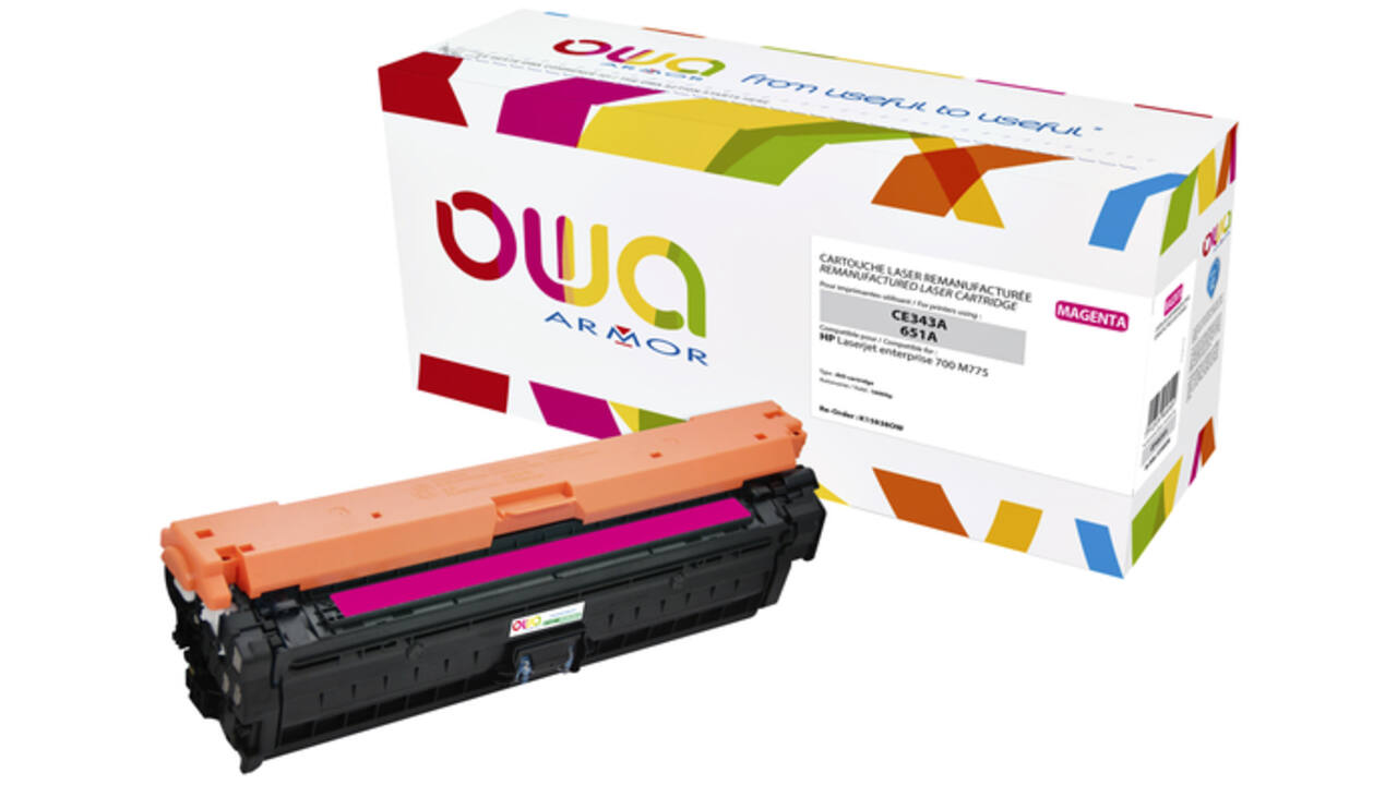 Tonercartridge OWA alternatief tbv HP CE343A rood