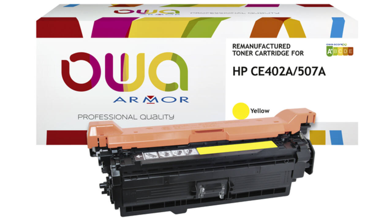 Tonercartridge OWA alternatief tbv HP CE402A geel