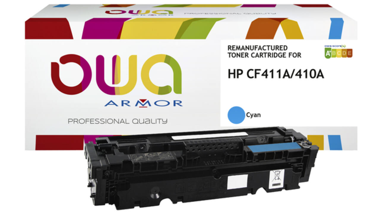 Tonercartridge OWA alternatief tbv HP CF411A blauw