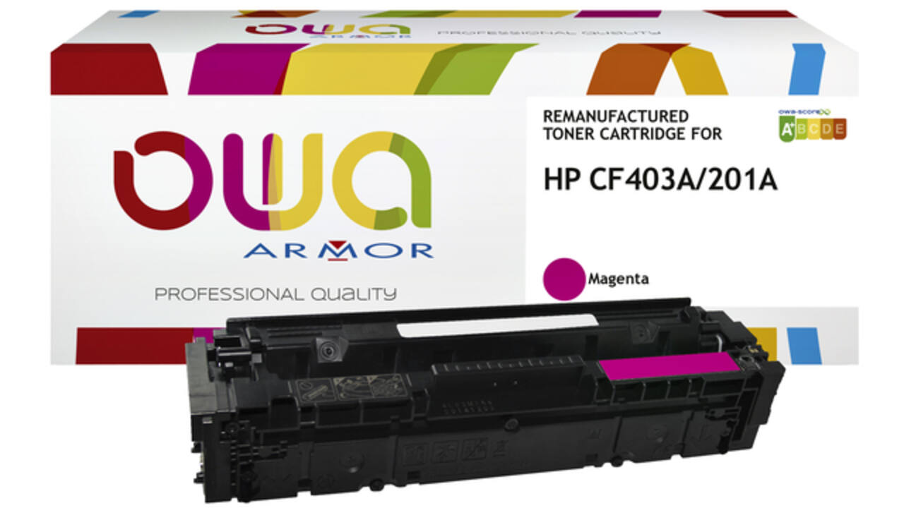 Tonercartridge OWA alternatief tbv HP CF403A rood