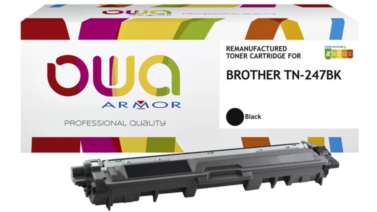 Toner OWA alternatief tbv Brother TN-247BK zwart
