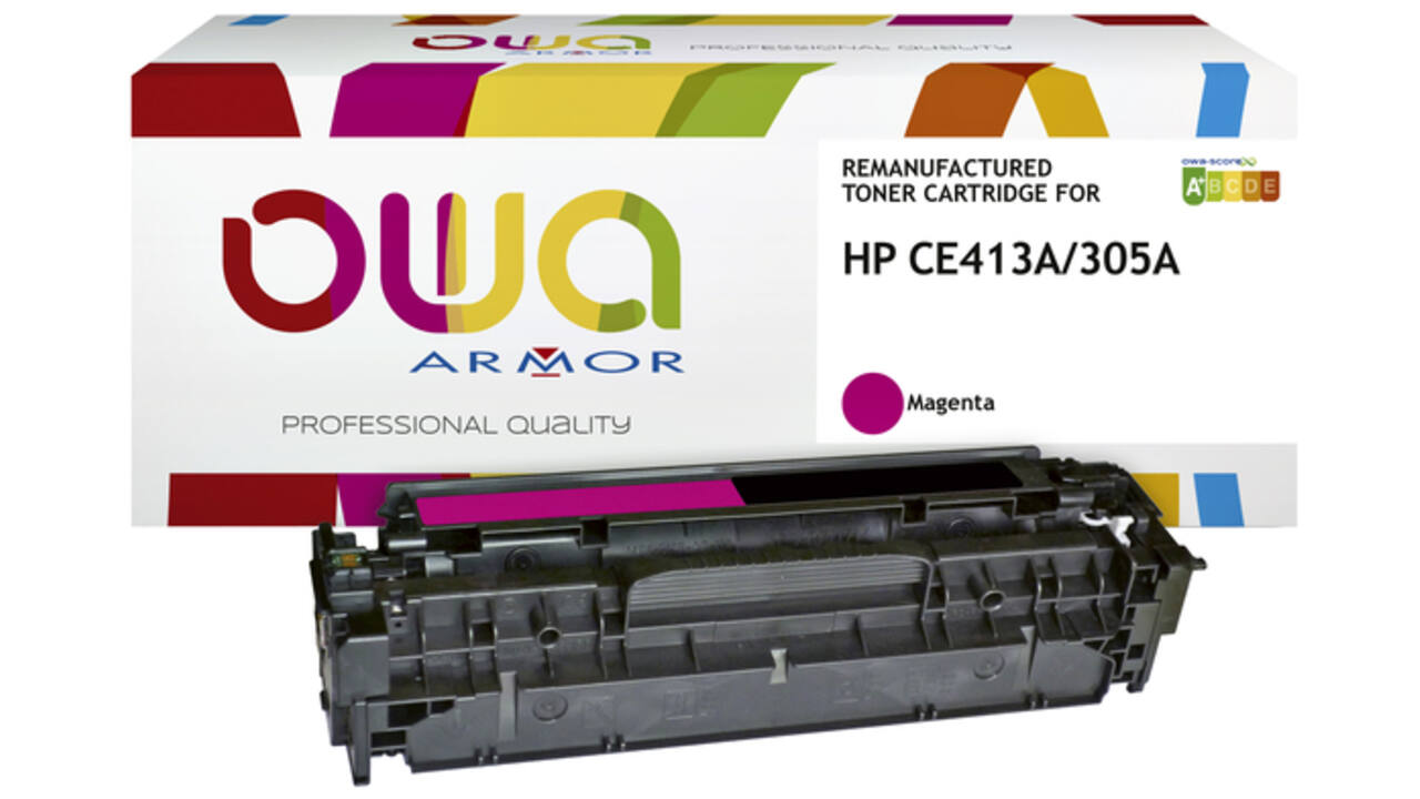 Tonercartridge OWA alternatief tbv HP CE413A rood