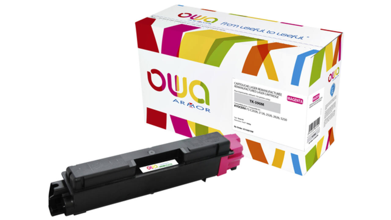 Toner OWA alternatief tbv Kyocera TK-590M rood
