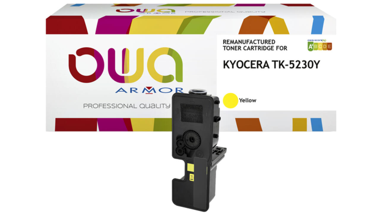 Toner OWA alternatief tbv Kyocera TK-5230Y geel