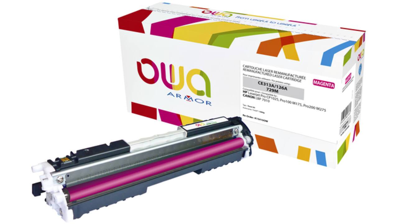 Tonercartridge OWA alternatief tbv HP CE313A rood