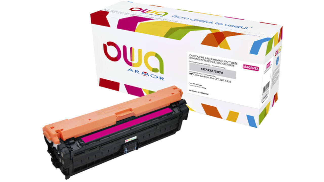 Tonercartridge OWA alternatief tbv HP CE743A rood