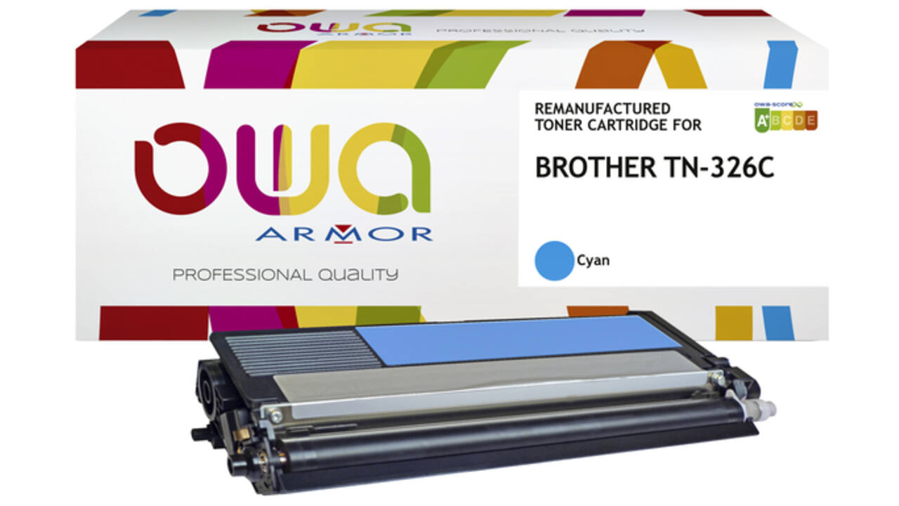 Toner OWA alternatief tbv Brother TN-326C blauw