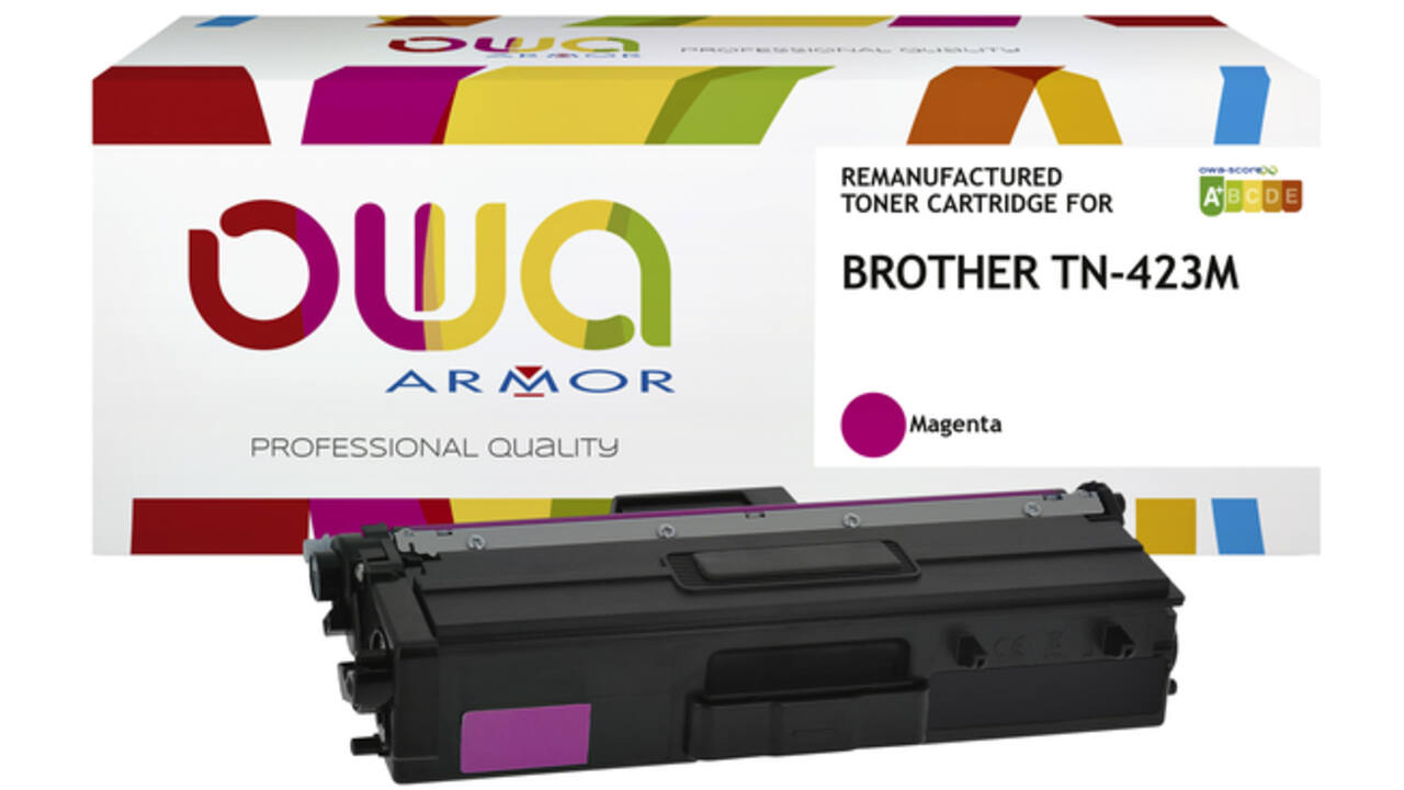 Toner OWA alternatief tbv Brother TN-423M rood
