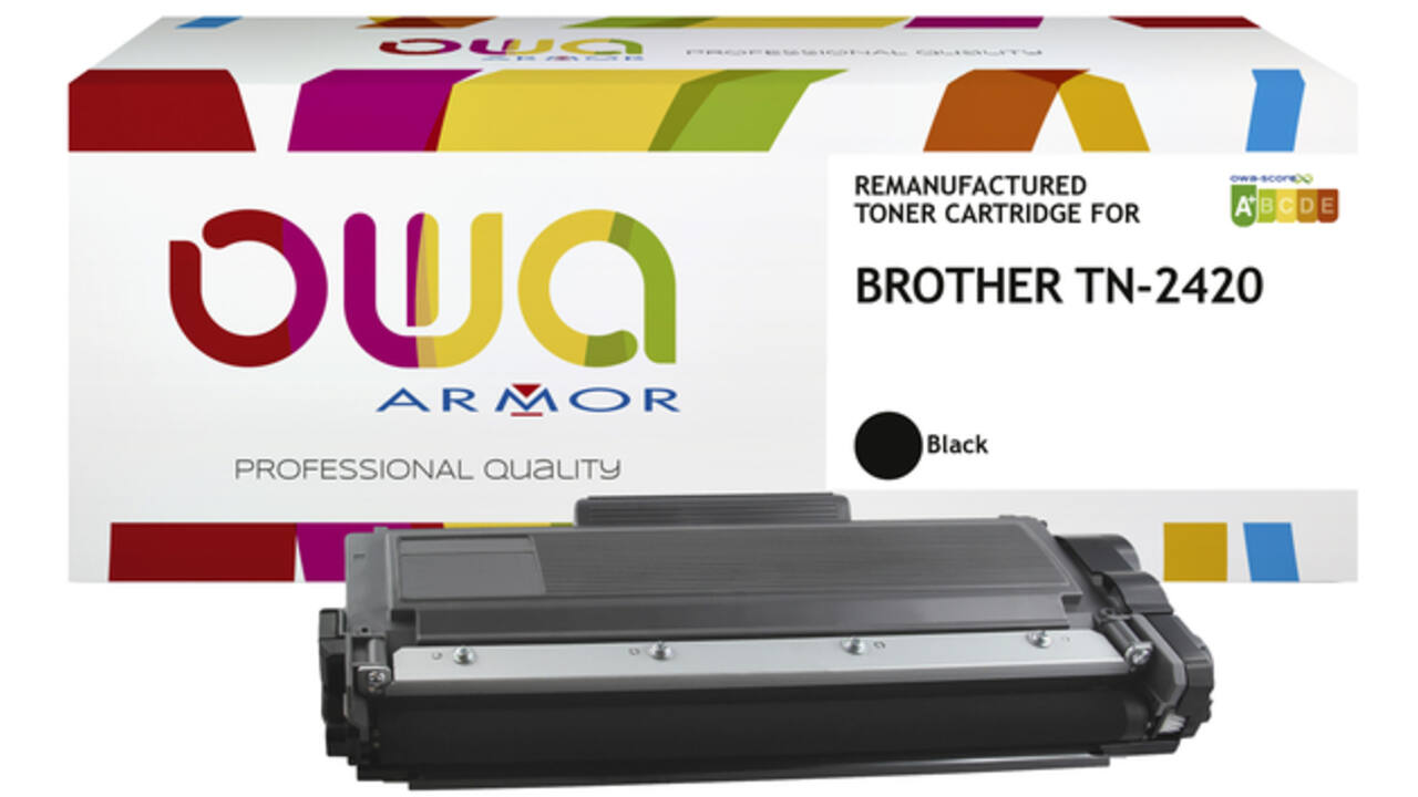 Toner OWA alternatief tbv Brother TN-2420BK zwart