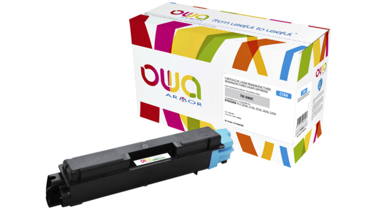 Toner OWA alternatief tbv Kyocera TK-590C blauw