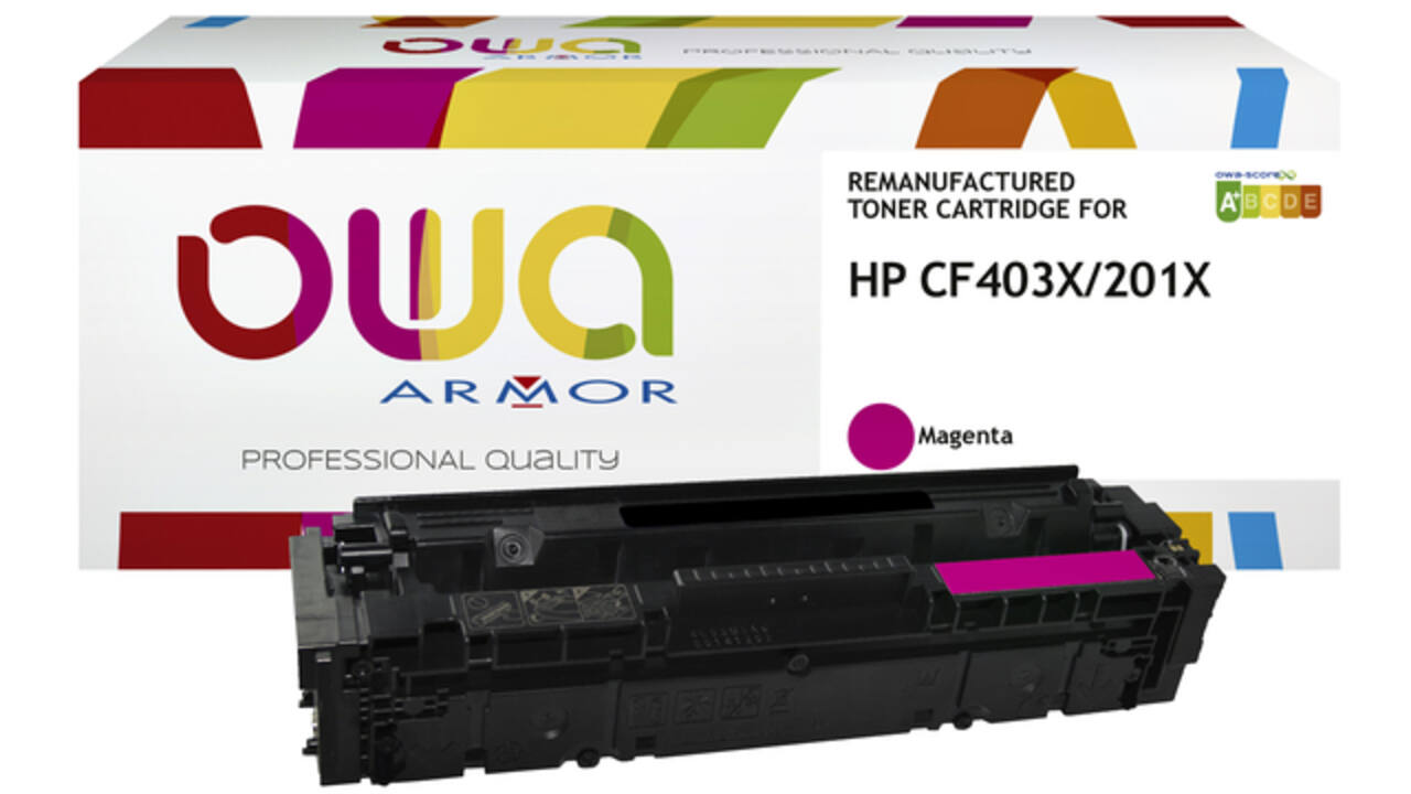 Tonercartridge OWA alternatief tbv HP CF403X rood