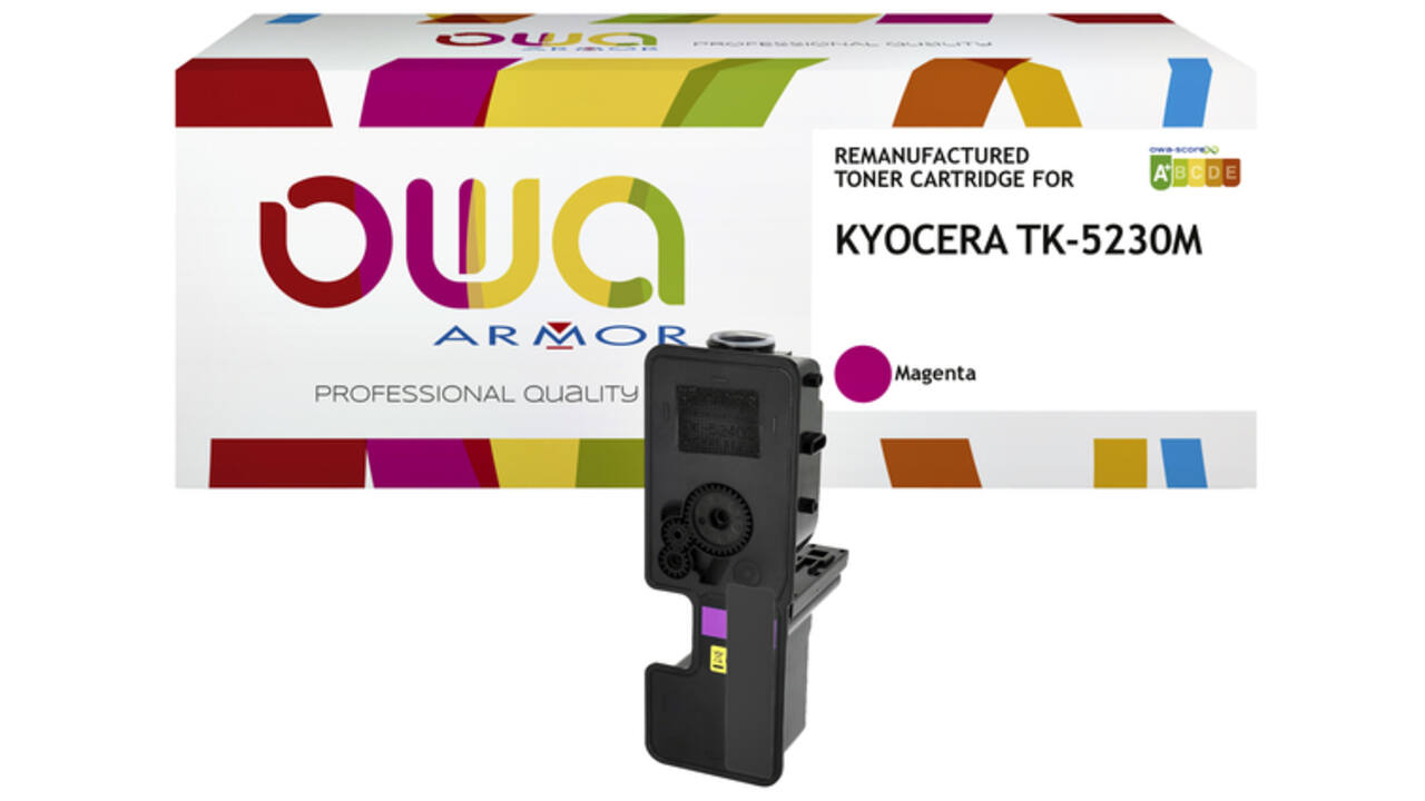 Toner OWA alternatief tbv Kyocera TK-5230M rood