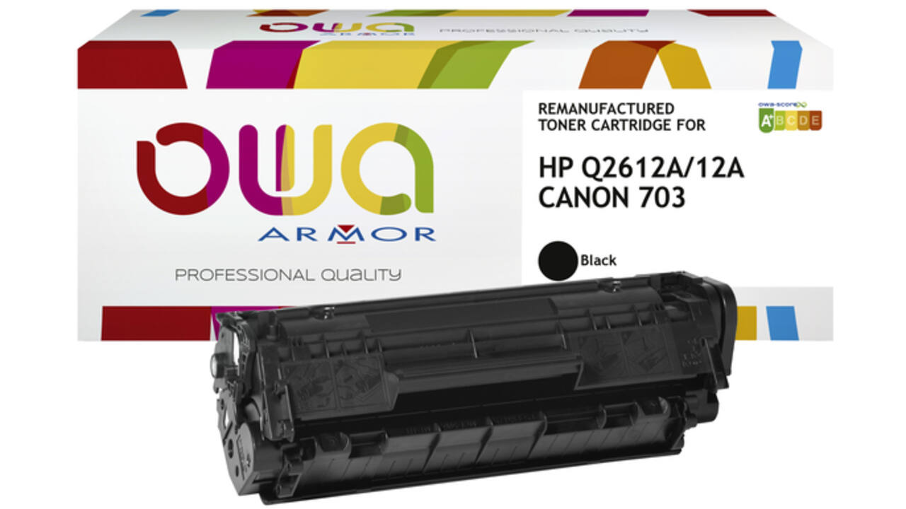 Tonercartridge OWA alternatief tbv HP Q2612A zwart