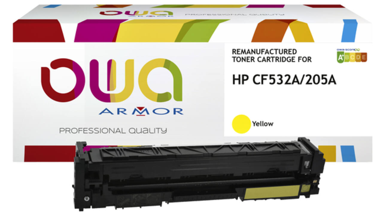 Tonercartridge OWA alternatief tbv HP CF532A geel