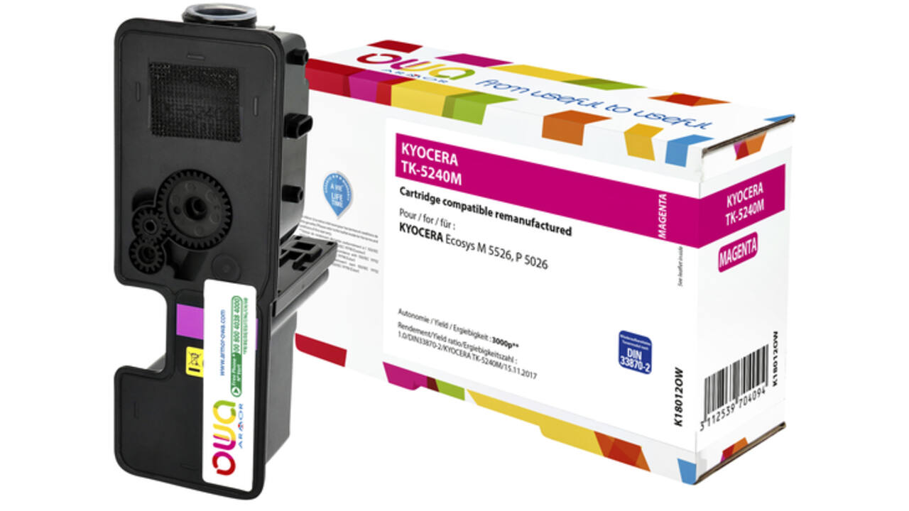 Toner OWA alternatief tbv Kyocera TK-5240M rood
