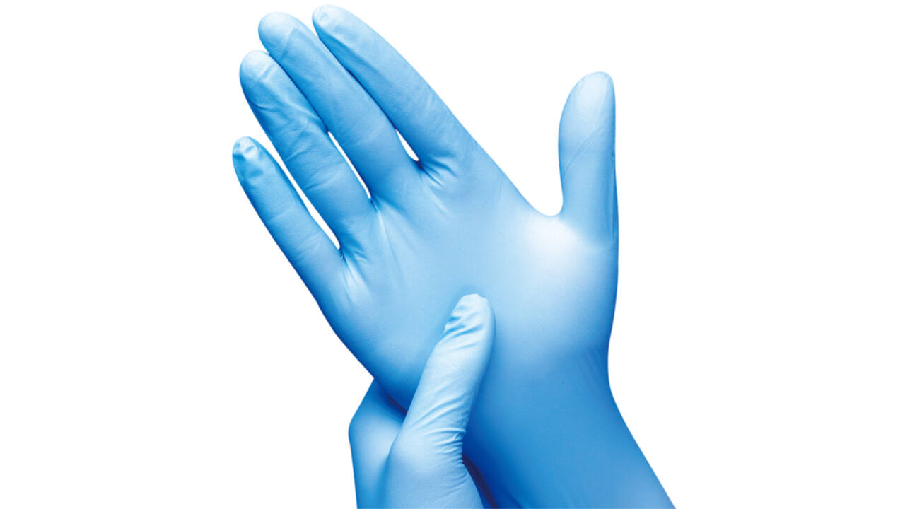 Handschoen Hynex S nitril blauw pak à 100 stuks