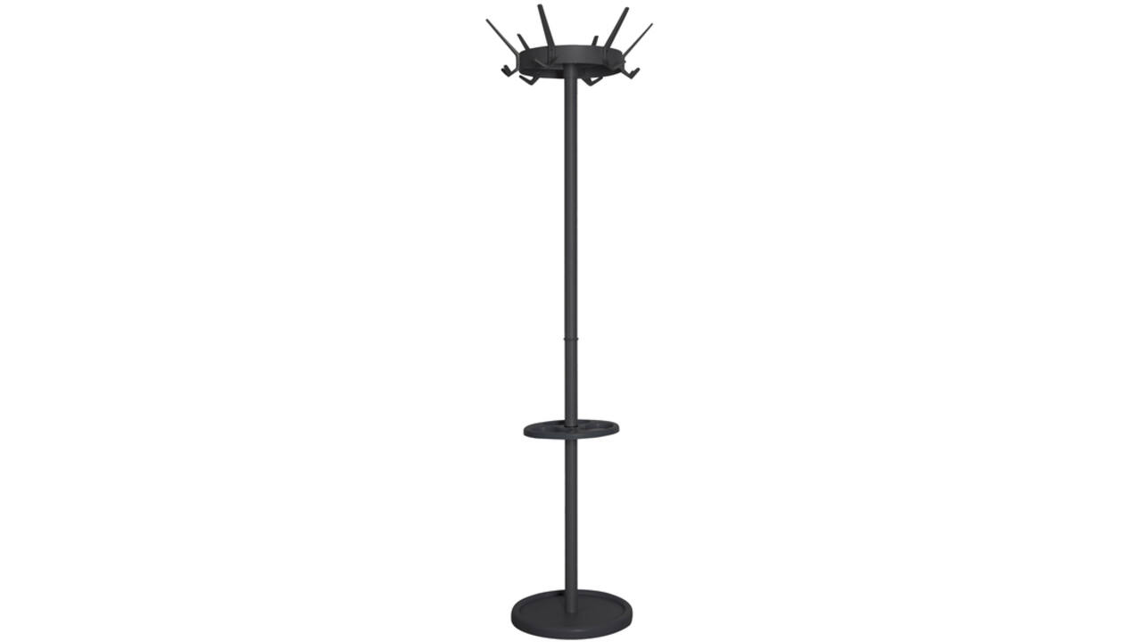 Kapstok Vepa Bins Crown 18 haken staand zwart
