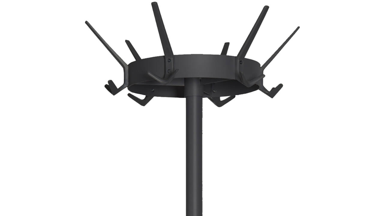 Kapstok Vepa Bins Crown 18 haken staand zwart