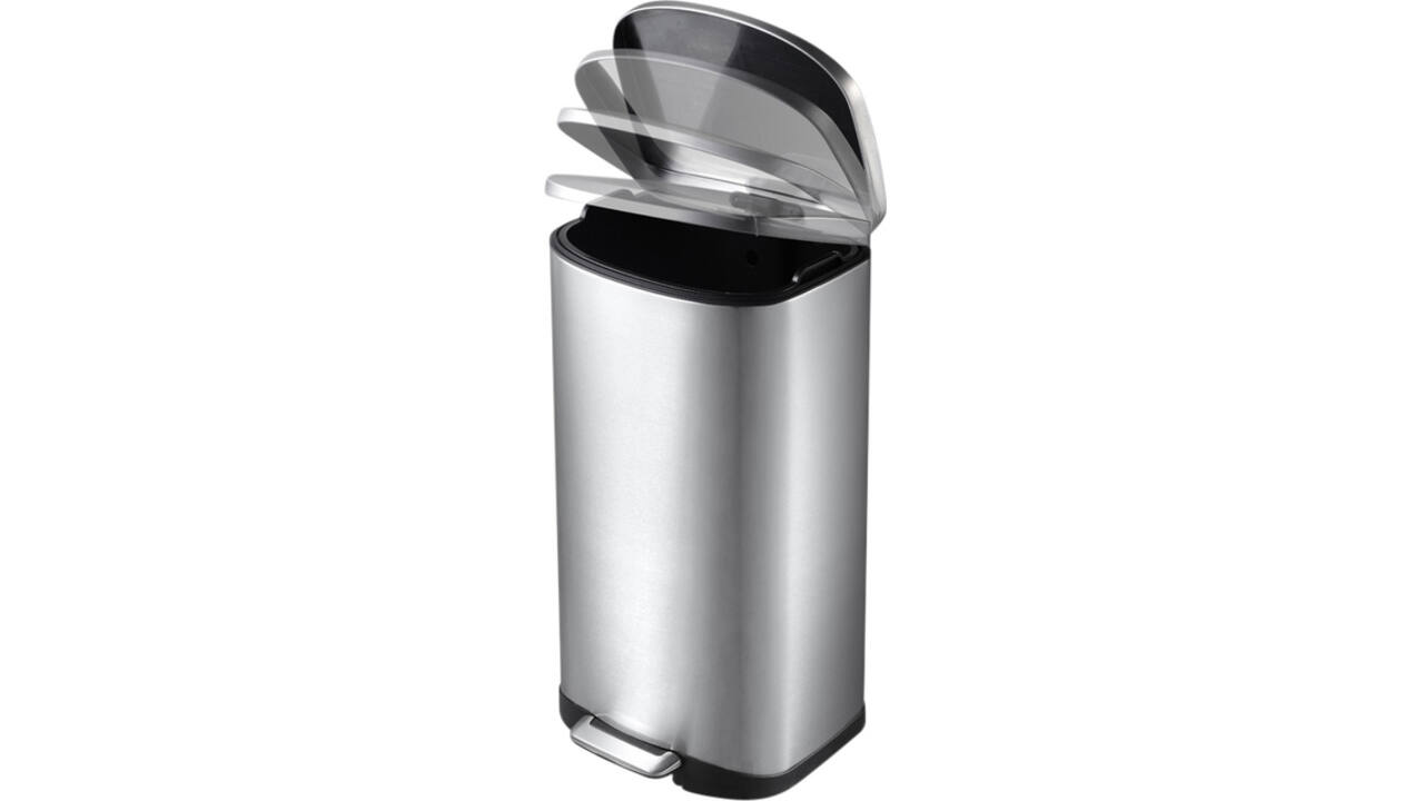 Afvalbak EKO Della pedaalemmer 50 liter RVS