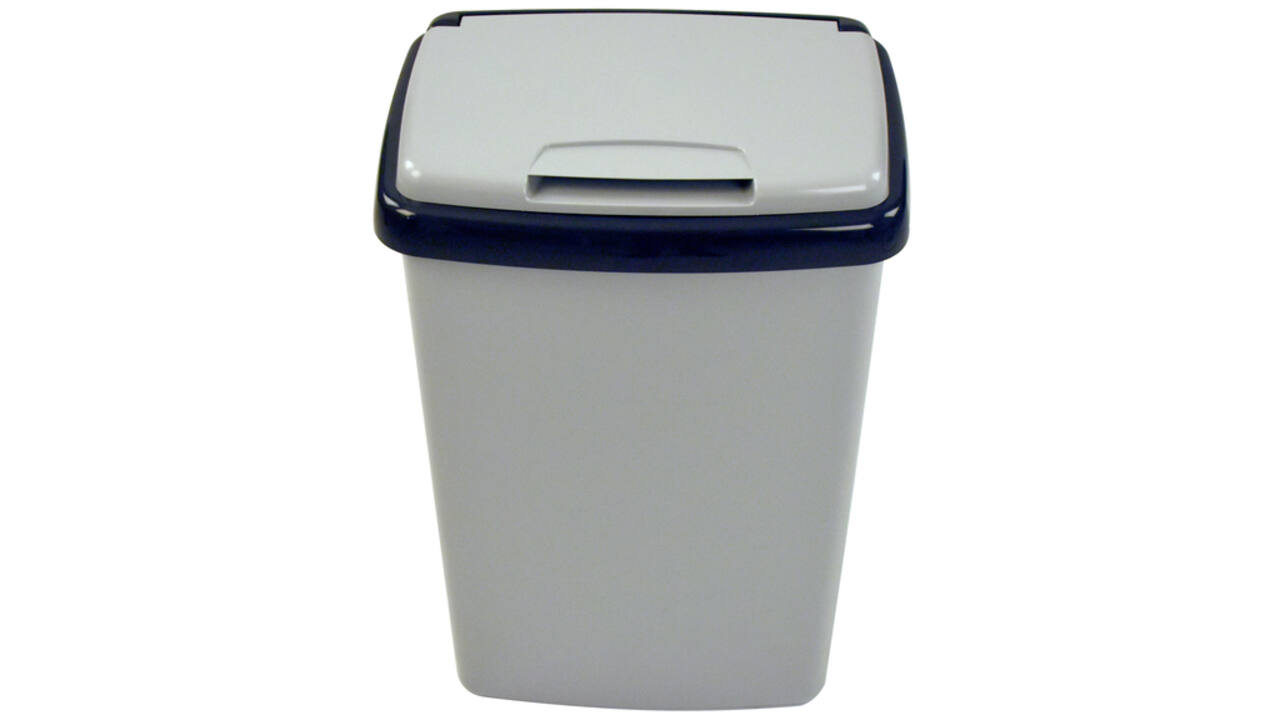 Afvalbak Vepa Bins bekerinzet 5-gaats 50 liter grijs