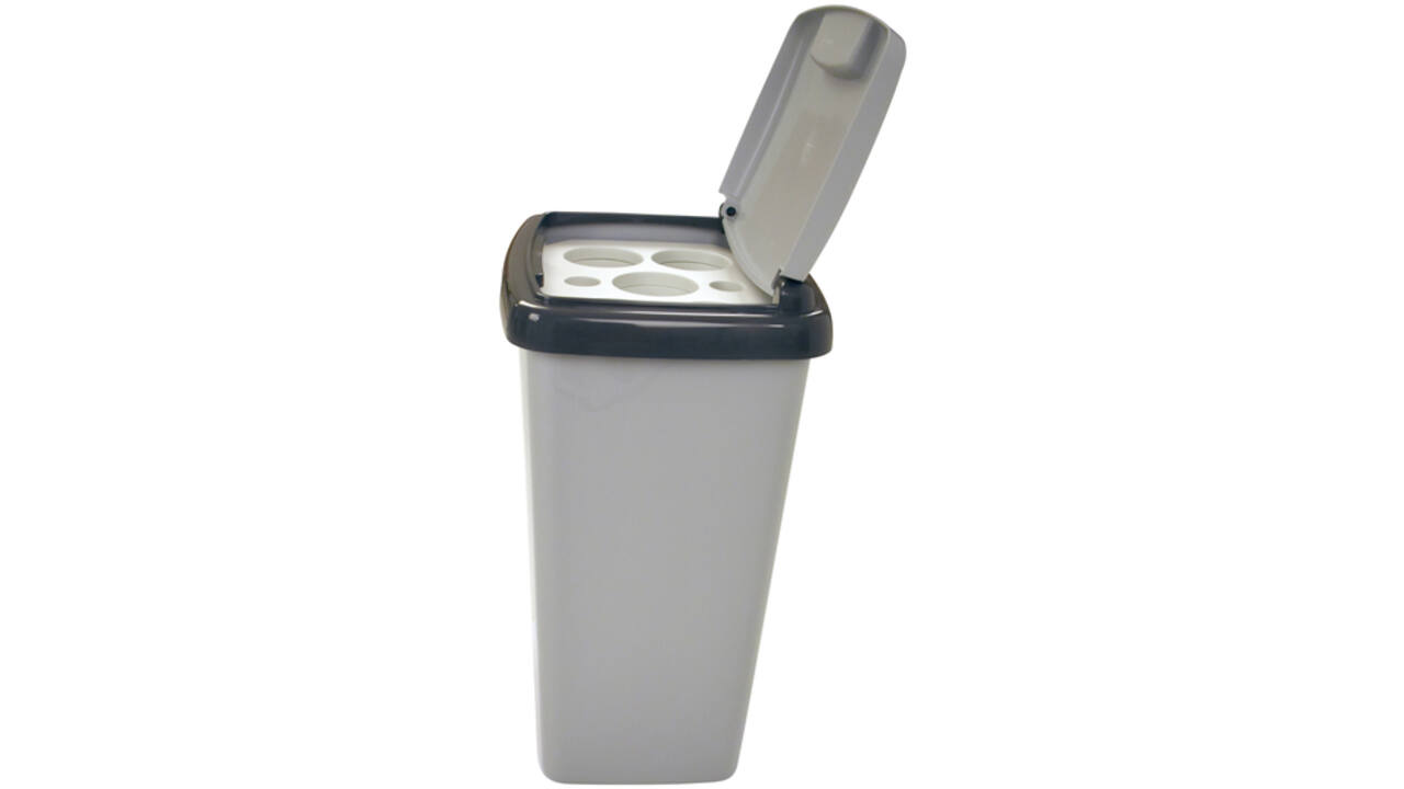 Afvalbak Vepa Bins bekerinzet 5-gaats 50 liter grijs