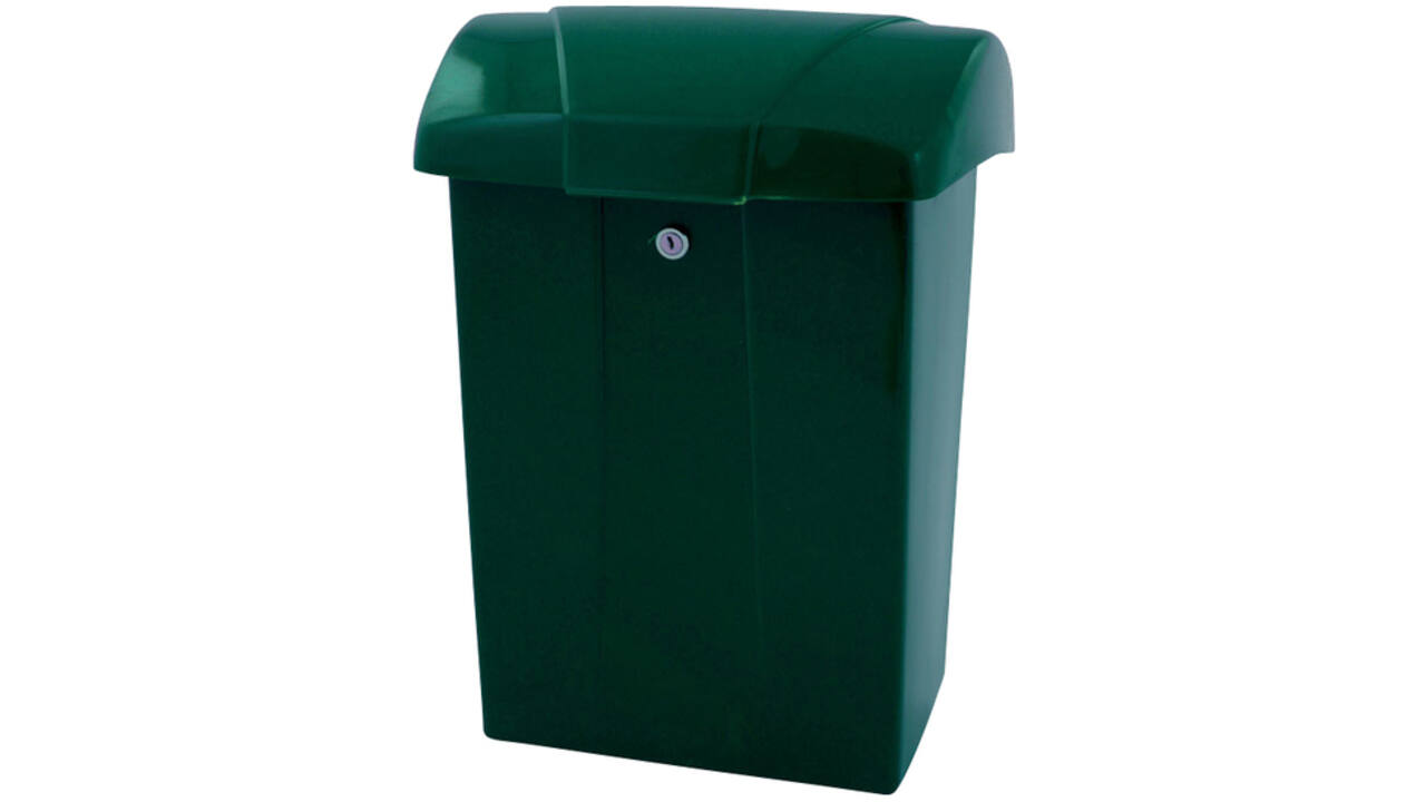 Brievenbus Vepa Bins met klep kunststof groen