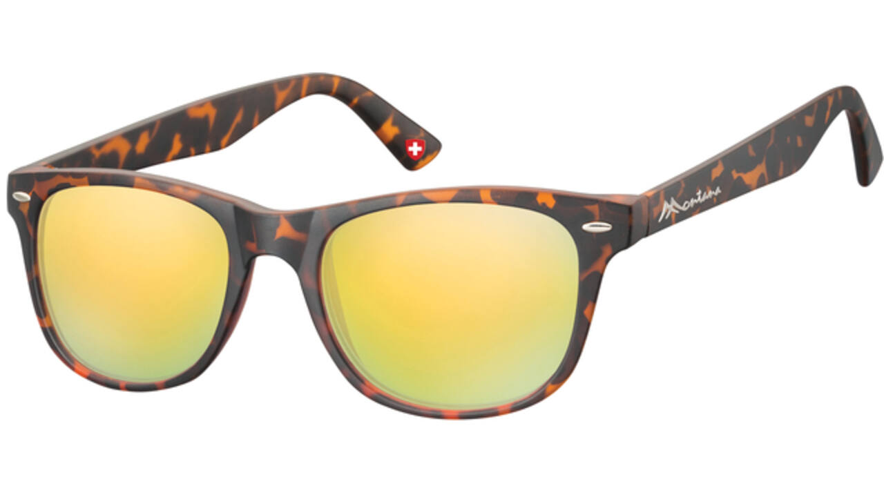 Zonnebril Montana met geel glas turtle