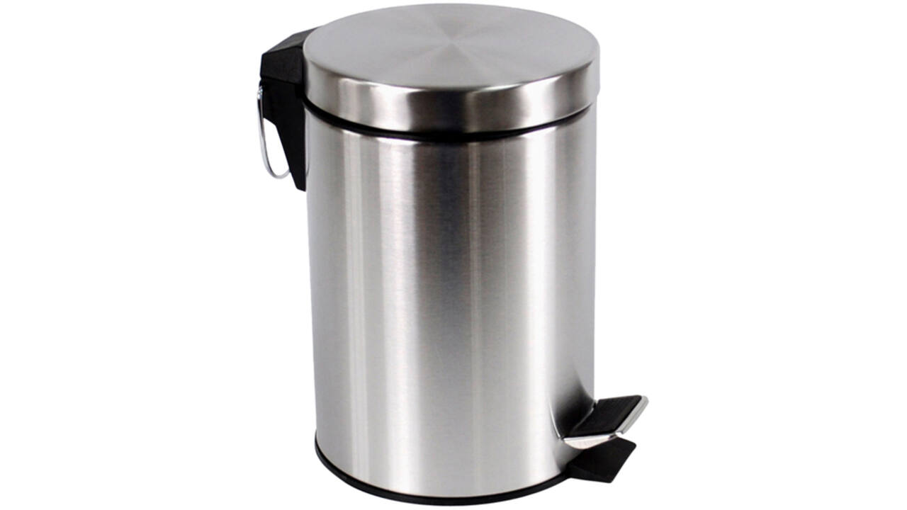 Afvalbak BRASQ pedaalemmer 20 liter rvs