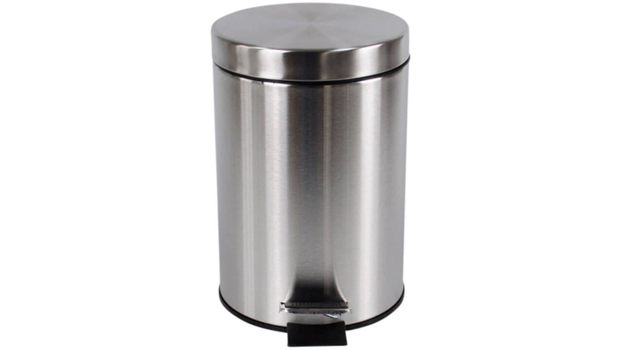 Afvalbak BRASQ pedaalemmer 3 liter rvs