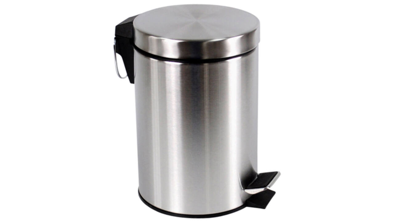 Afvalbak BRASQ pedaalemmer 3 liter rvs