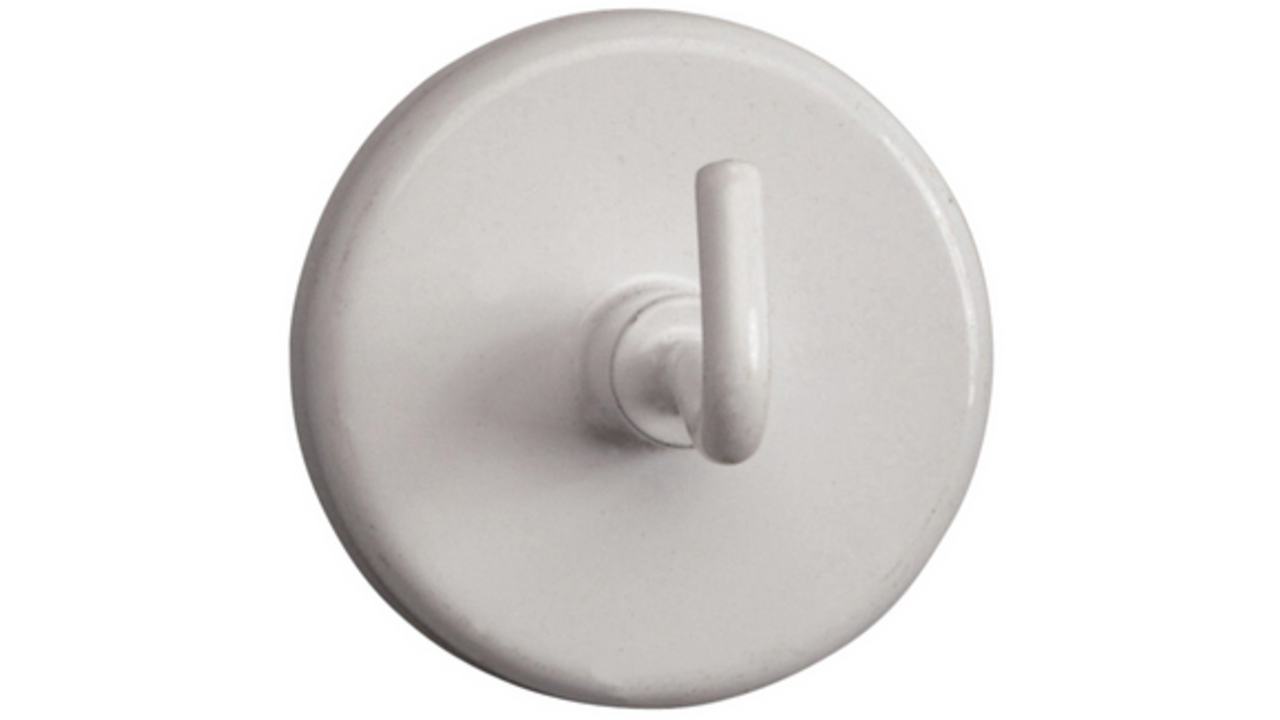 Magneet met haak MAUL 36mm trekkracht 6kg wit