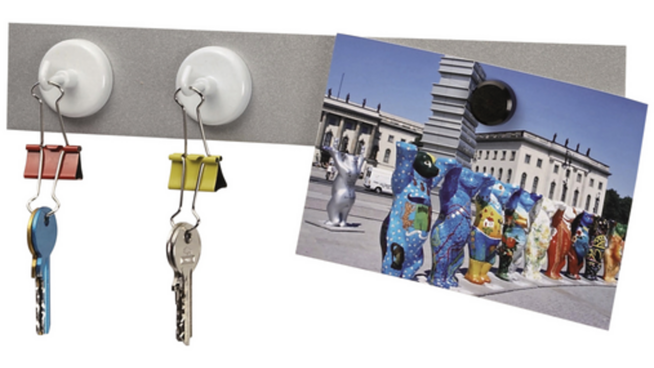 Magneet met haak MAUL 36mm trekkracht 6kg wit