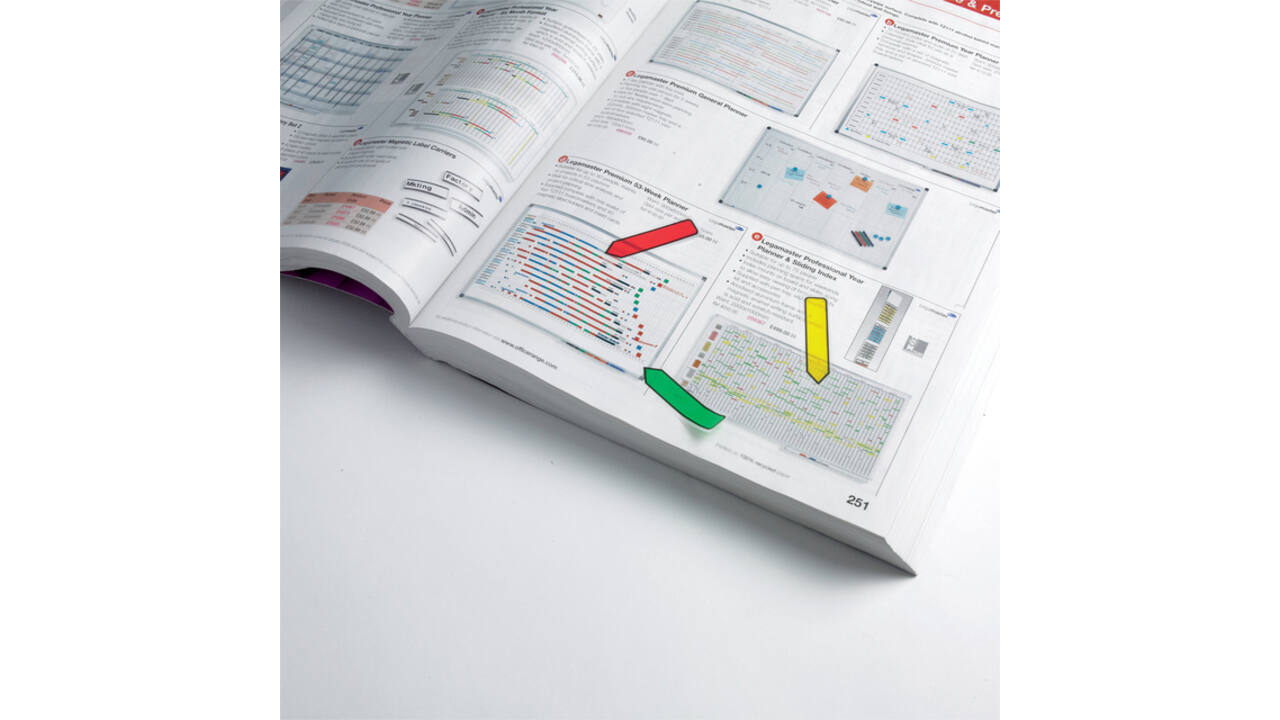 Indextabs 3M Post-it 684 12x43mm pijlvorm assorti