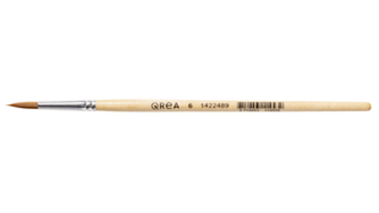 Penseel Qrea synthetisch haar nr 6 breedte 3,9mm