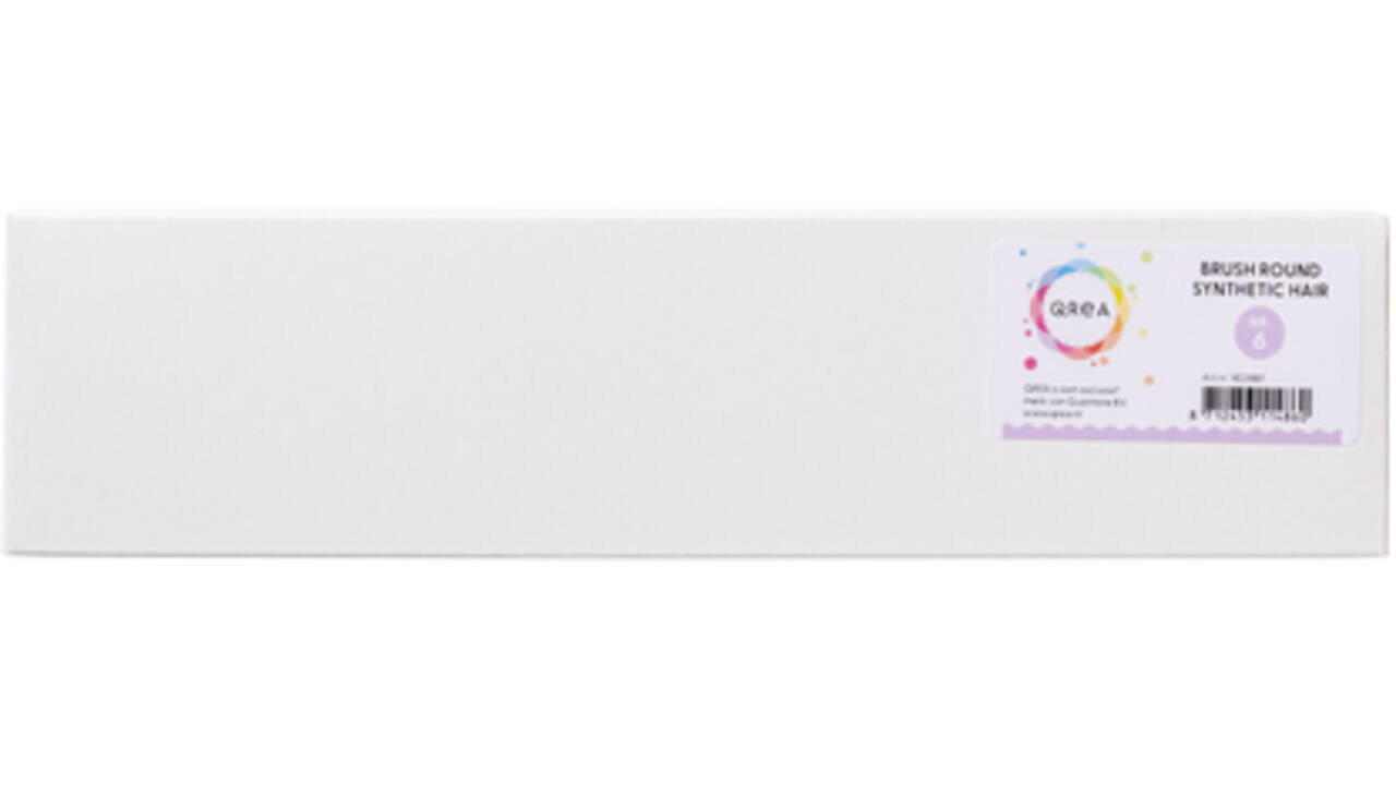Penseel Qrea synthetisch haar nr 6 breedte 3,9mm