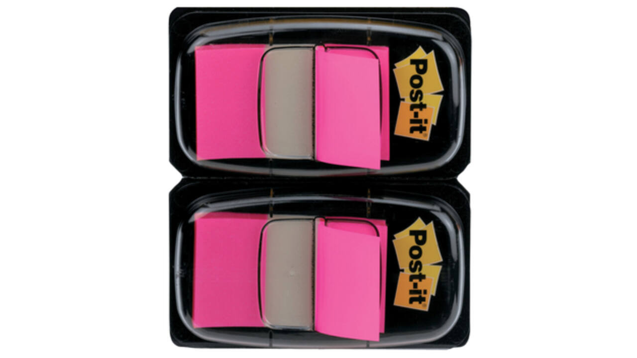 Indextabs 3M Post-it 680 25.4x43.2mm duopack roze