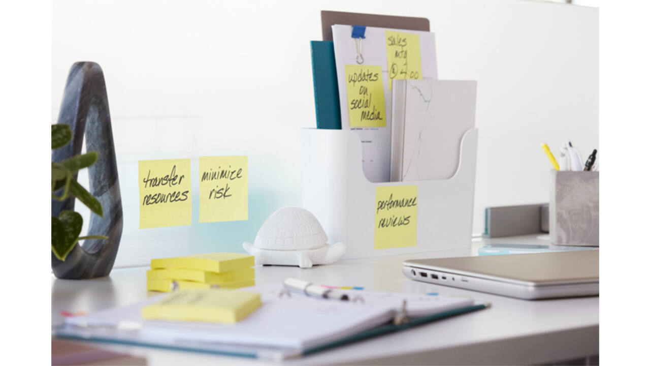 Memoblok 3M Post-it 622 Super Sticky 47.6x47.6mm geel 21 + 3 gratis