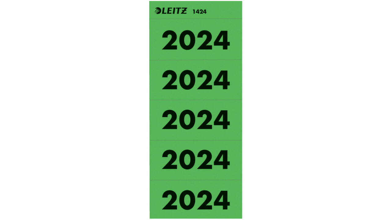 Rugetiket Leitz 2024 80mm groen 100 stuks