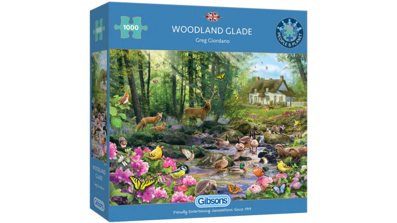 Puzzel Gibsons Woodland Glade 1000 stukjes