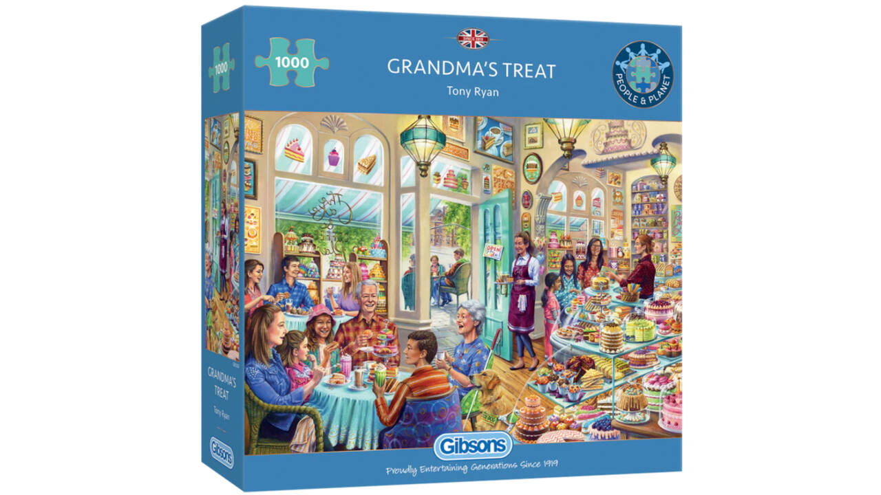 Puzzel Gibsons Grandma's Treat 1000st