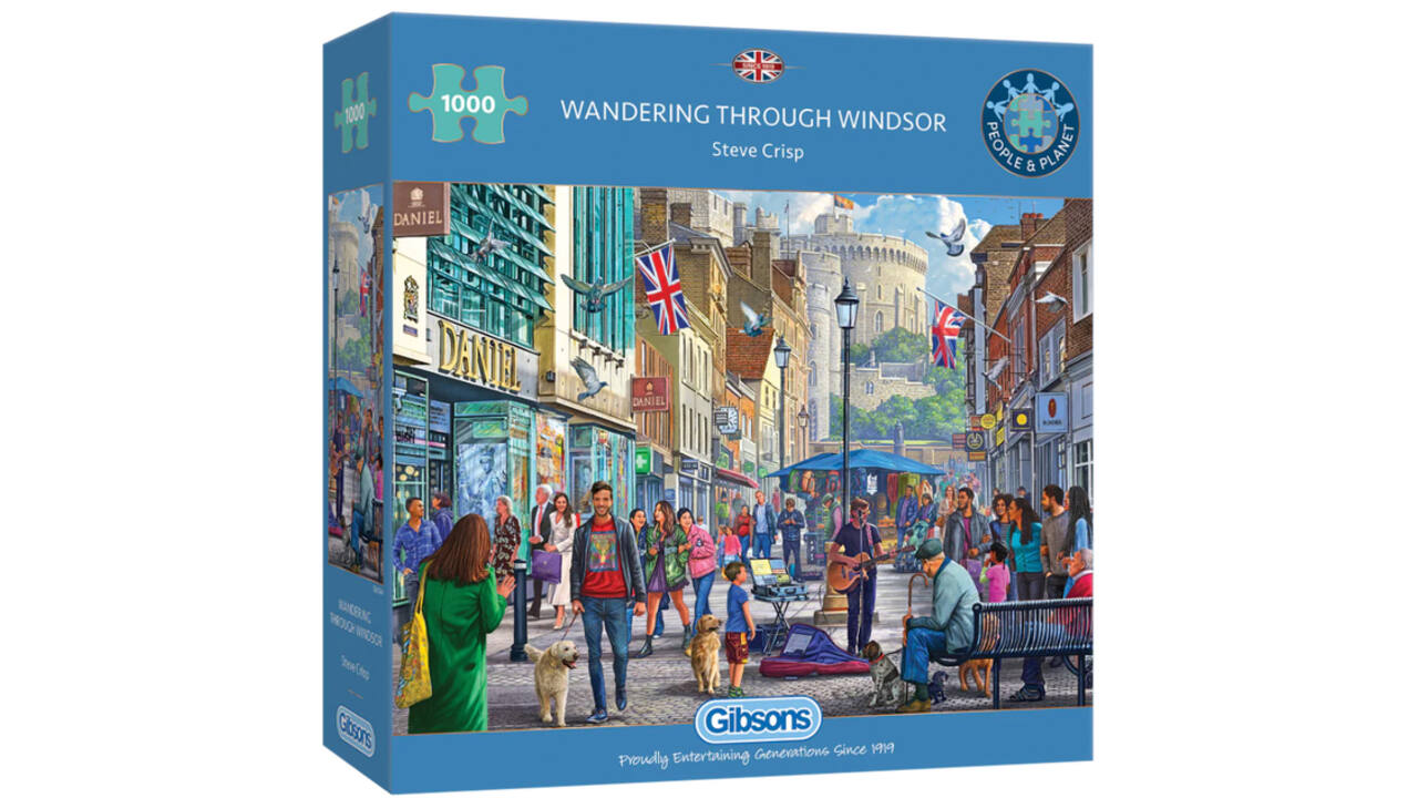 Puzzel Gibsons Wandering through Windsor 1000st