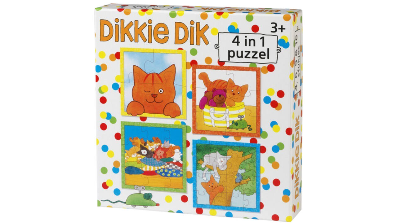 Puzzel Dikkie Dik 4 in 1